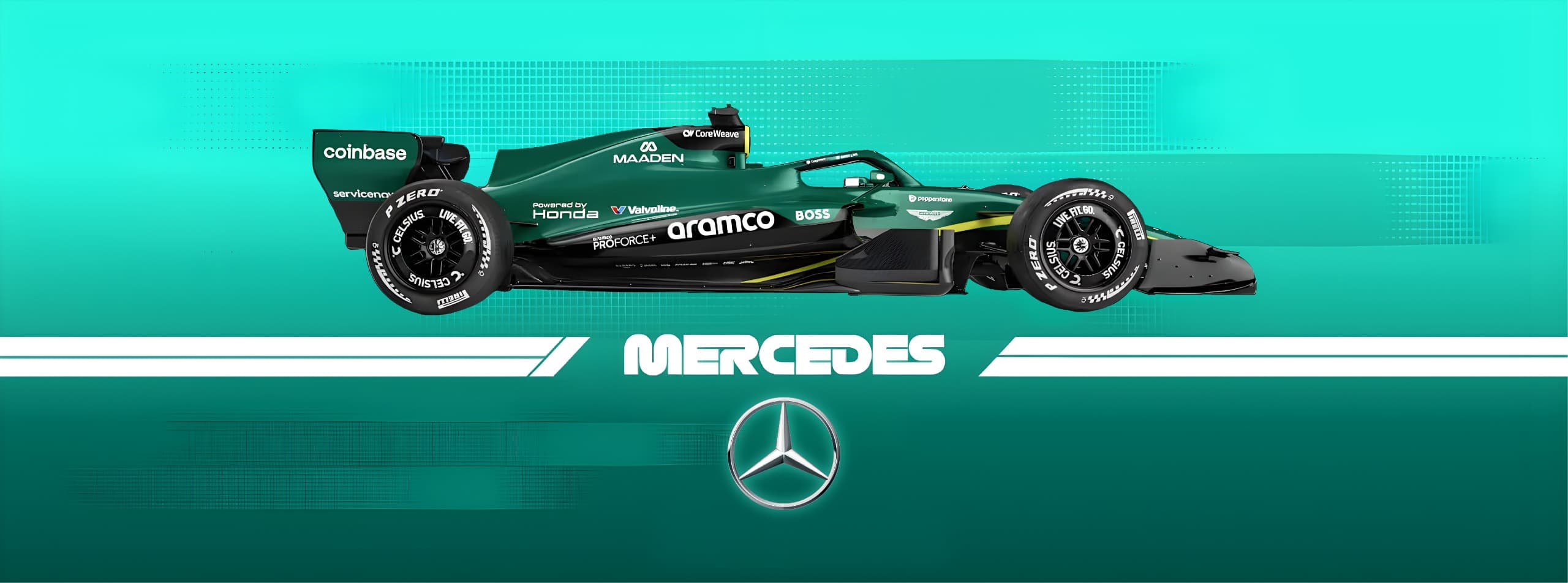 Mercedes banner